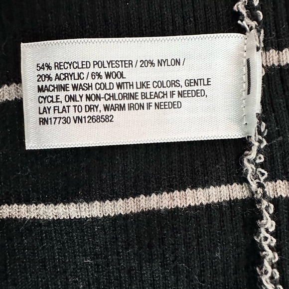 A New Day NWT Long Cardigan Beige & Black Open Front Pockets‎ Sizes Large - Picture 12 of 12